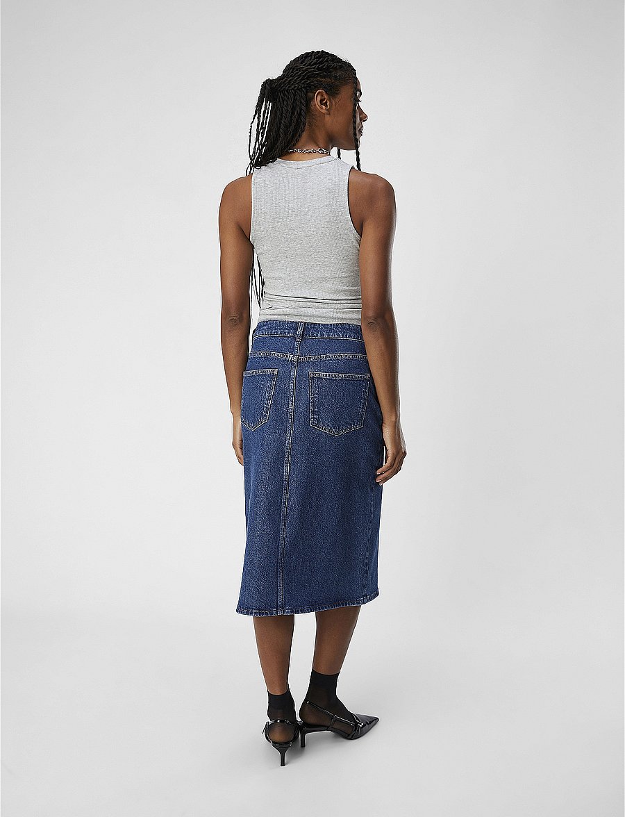 Object - OBJJAMIE S/L TANK TOP NOOS - topid ja varrukateta alussärgid - light grey melange - 2