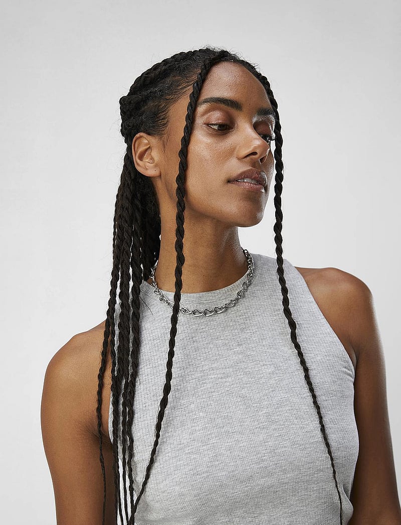 Object - OBJJAMIE S/L TANK TOP NOOS - tanktops - light grey melange - 5