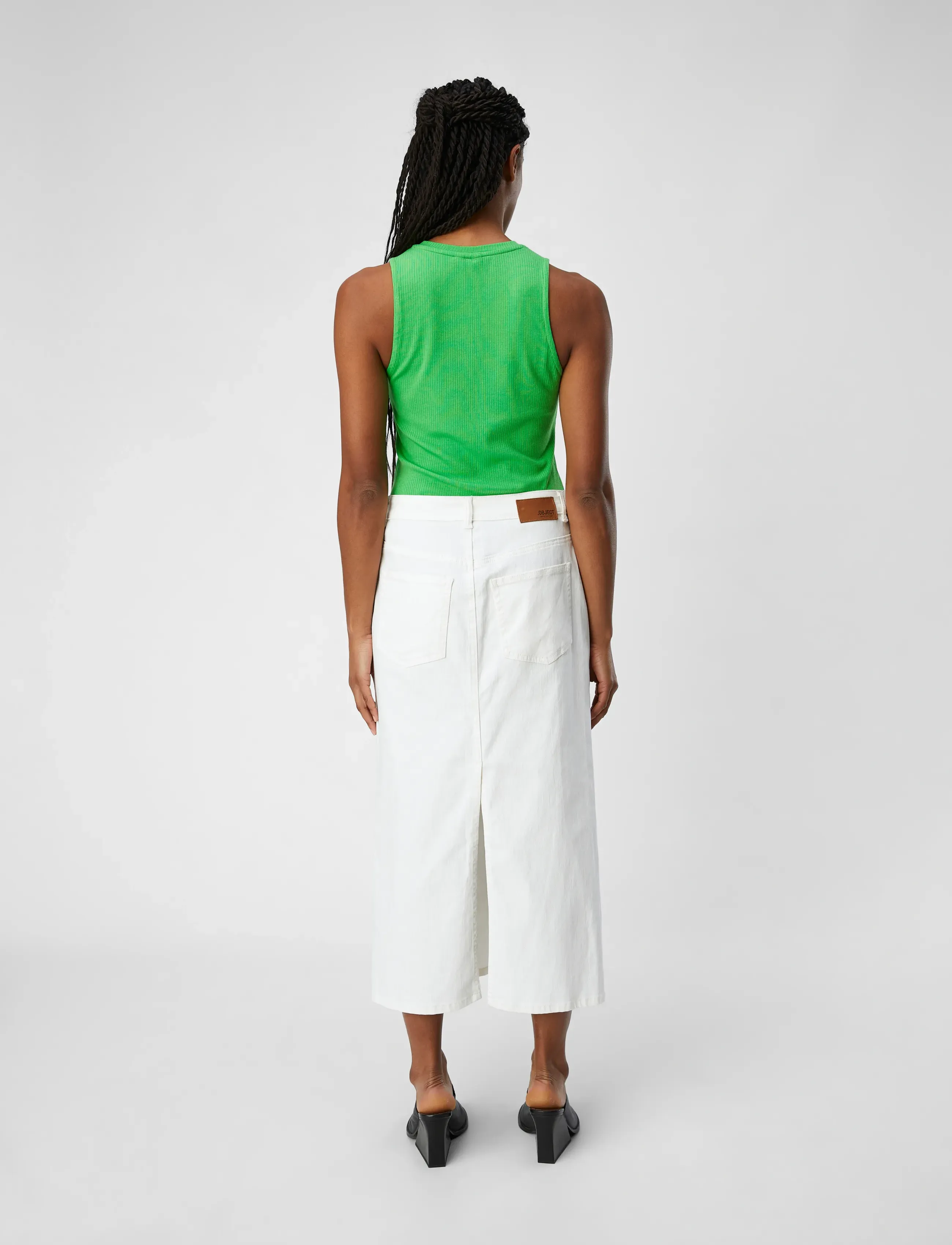 Object - OBJJAMIE S/L TANK TOP NOOS - Ärmellose tops - vibrant green - 2