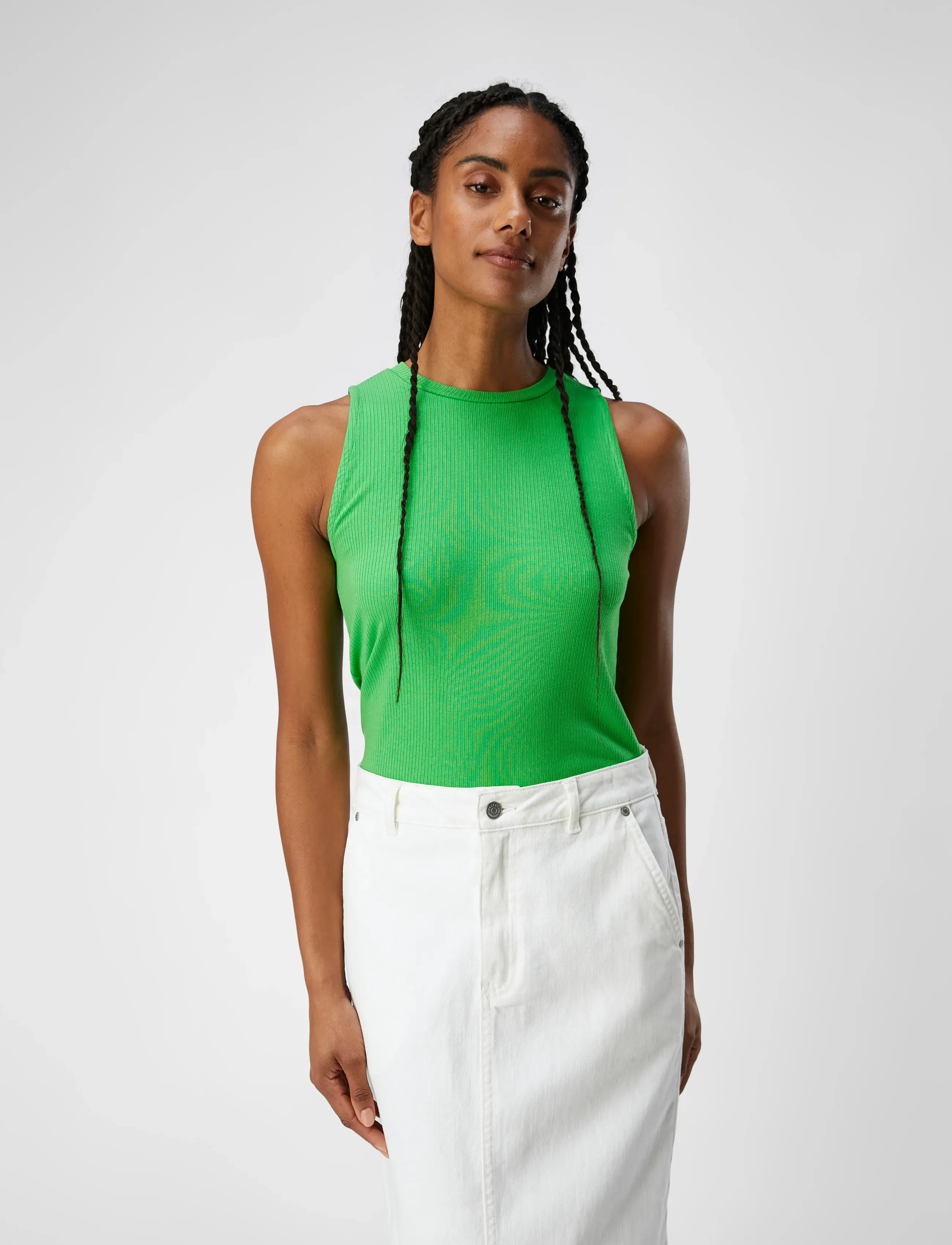 Object - OBJJAMIE S/L TANK TOP NOOS - Ärmellose tops - vibrant green - 4
