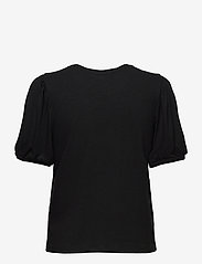 Object - OBJJAMIE S/S TOP - blouses korte mouwen - black - 1