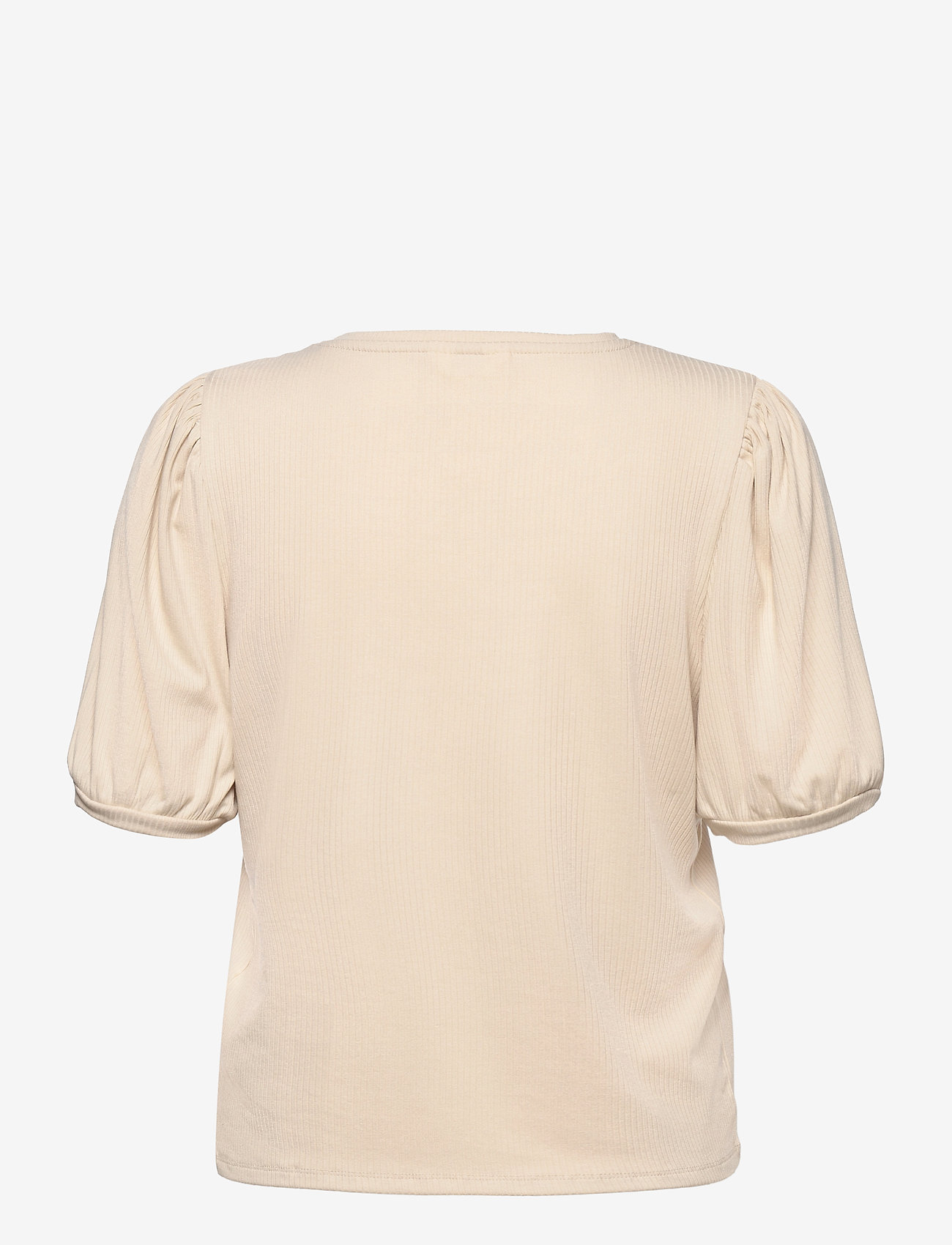 Object - OBJJAMIE S/S TOP NOOS - kurzämlige blusen - sandshell - 1