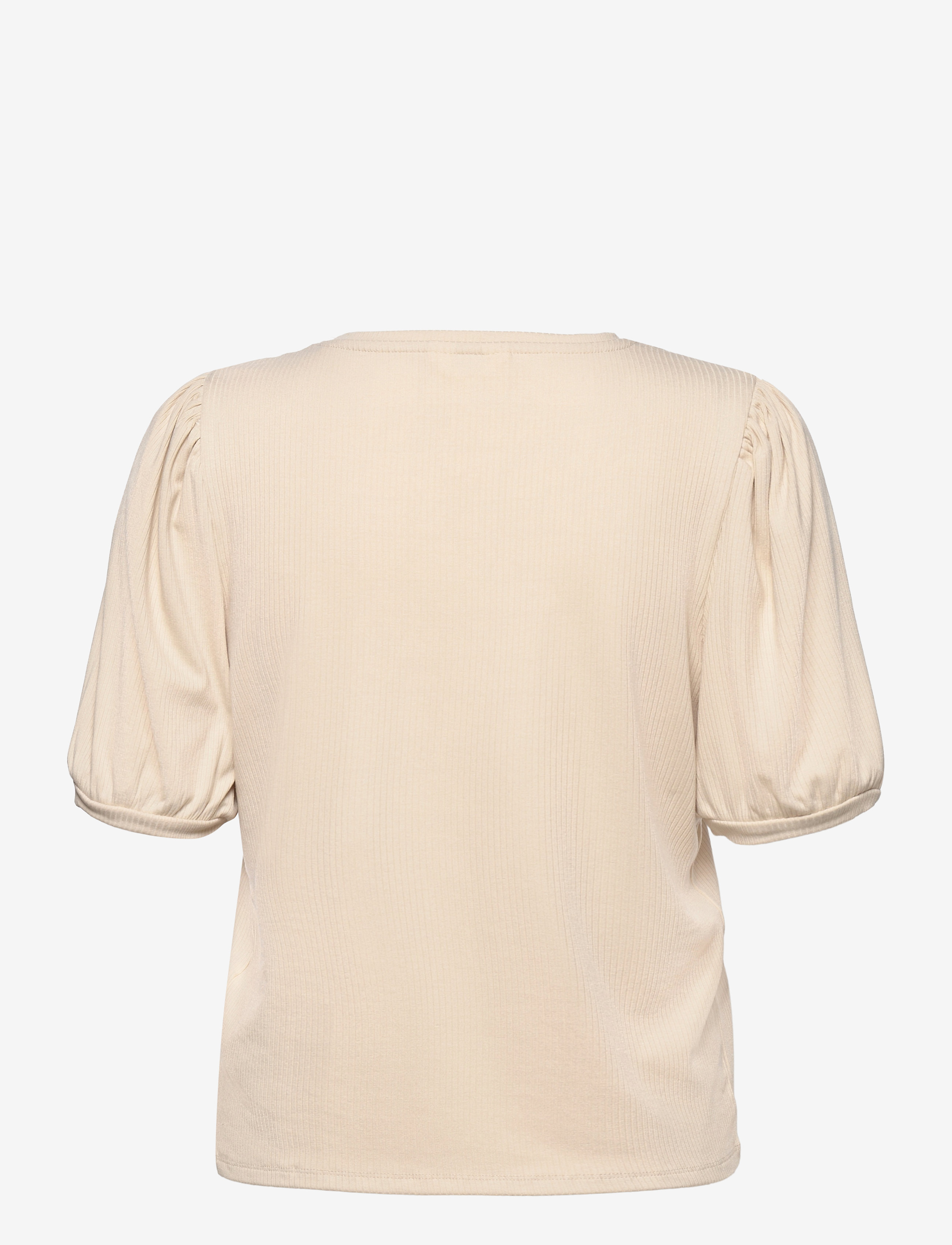 Object - OBJJAMIE S/S TOP NOOS - kurzämlige blusen - sandshell - 2
