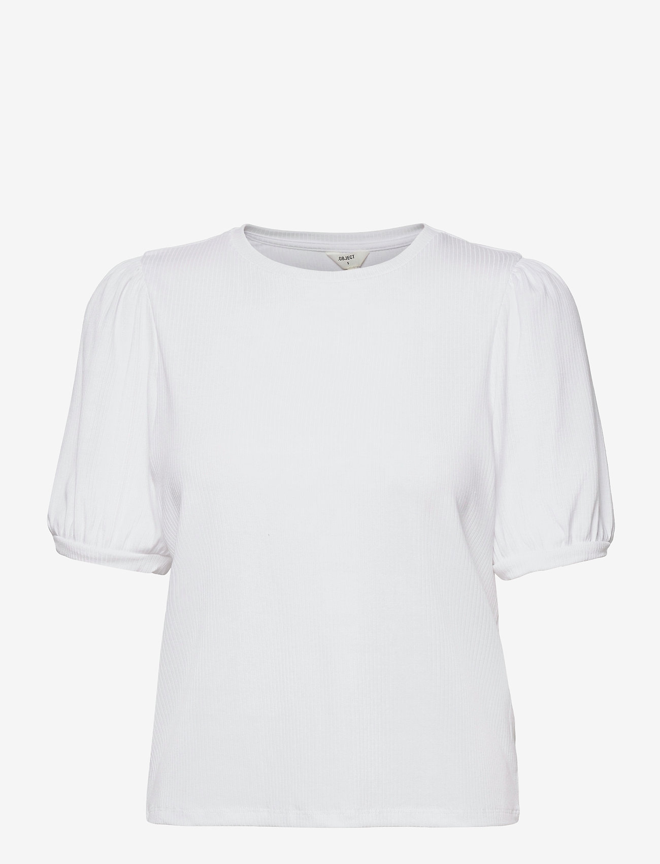Object - OBJJAMIE S/S TOP - short-sleeved blouses - white - 0