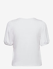 Object - OBJJAMIE S/S TOP - short-sleeved blouses - white - 1