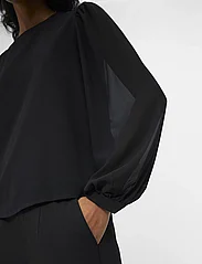 Object - OBJMILA L/S TOP NOOS - long-sleeved blouses - black - 5