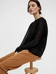Object - OBJMILA L/S TOP NOOS - long-sleeved blouses - black - 7