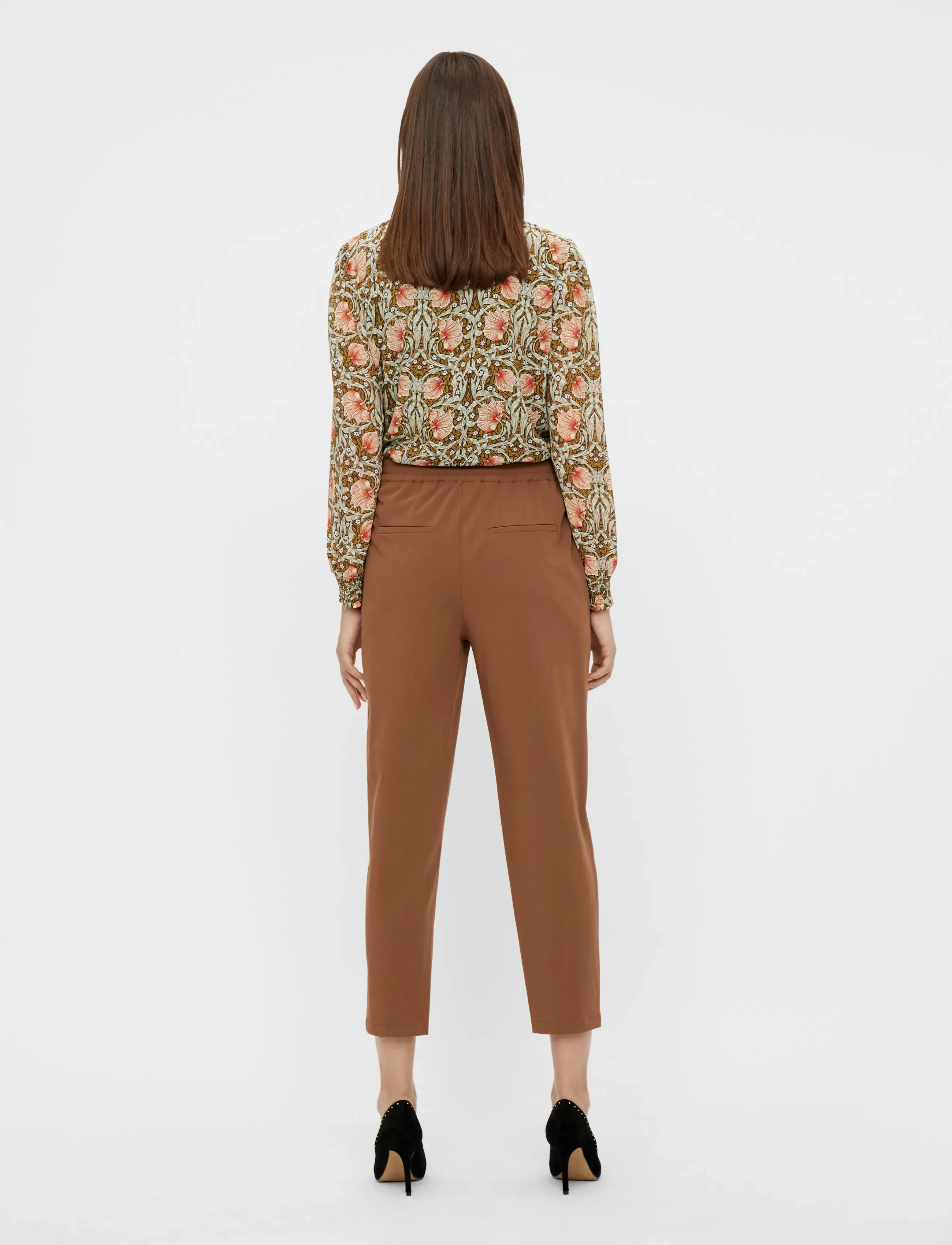 Object - OBJCECILIE NEW MW 7/8 PANTS - suorat housut - partridge - 3