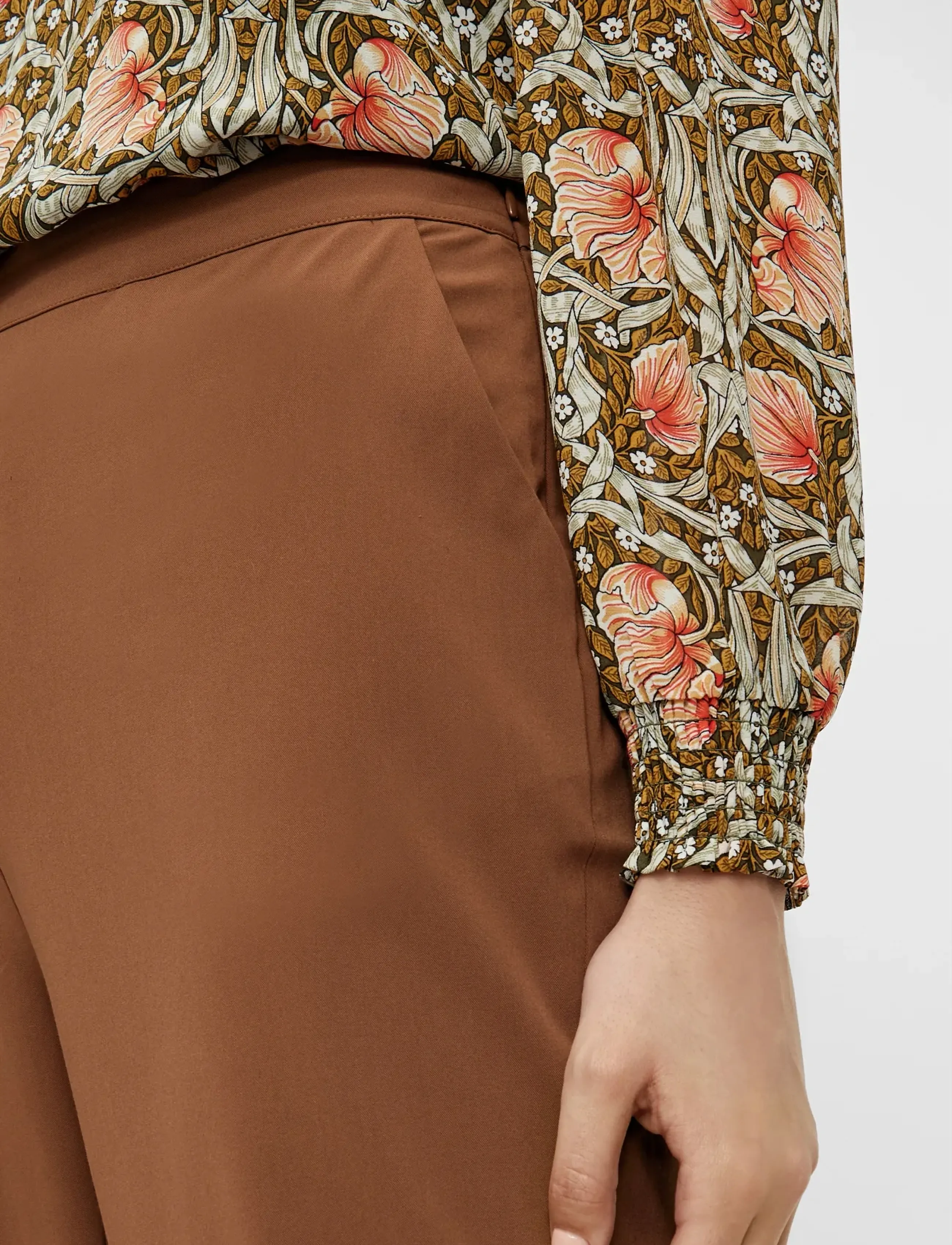 Object - OBJCECILIE NEW MW 7/8 PANTS - suorat housut - partridge - 4