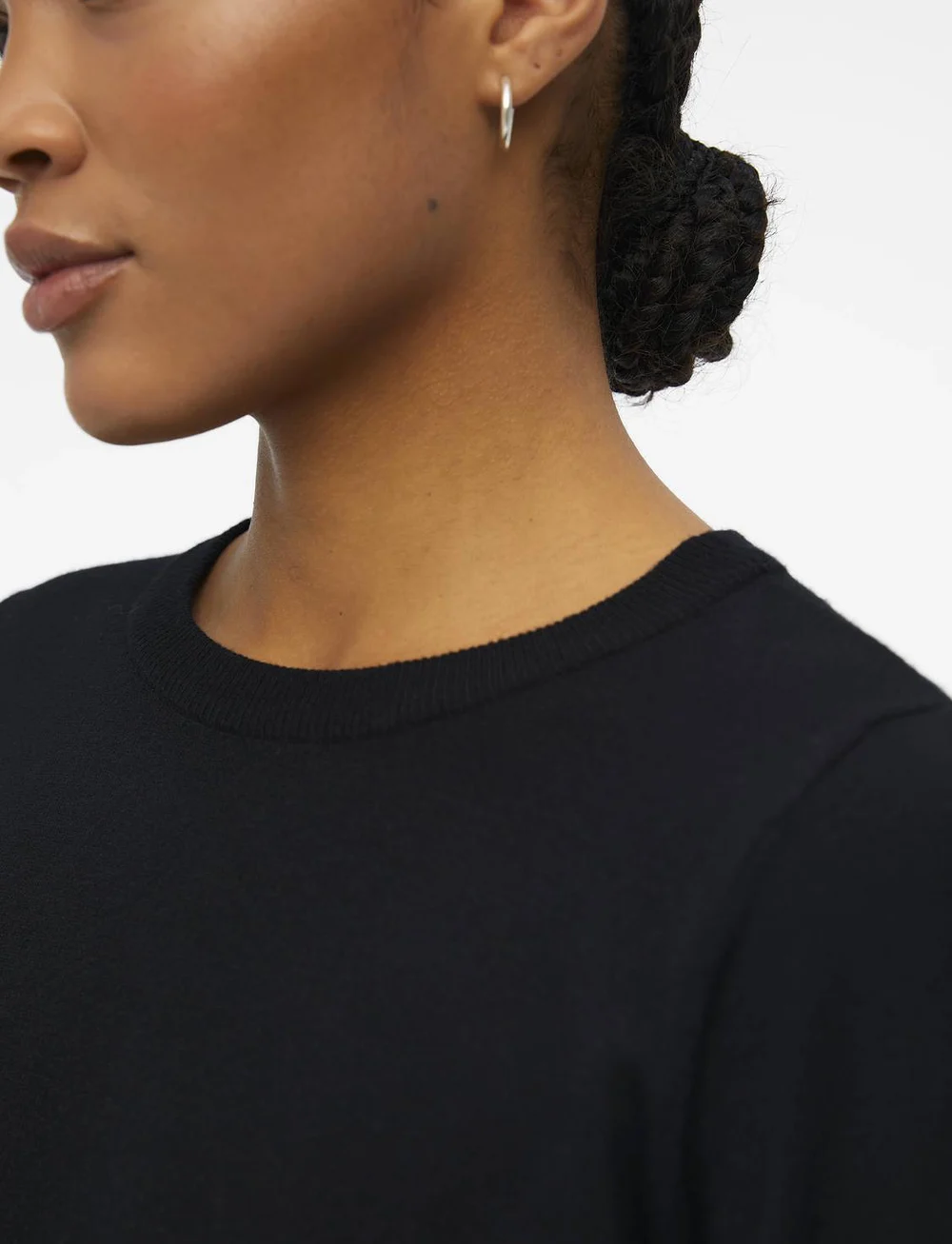 Object - OBJTHESS L/S O-NECK KNIT PULLOVER NOOS - pullover - black - 5