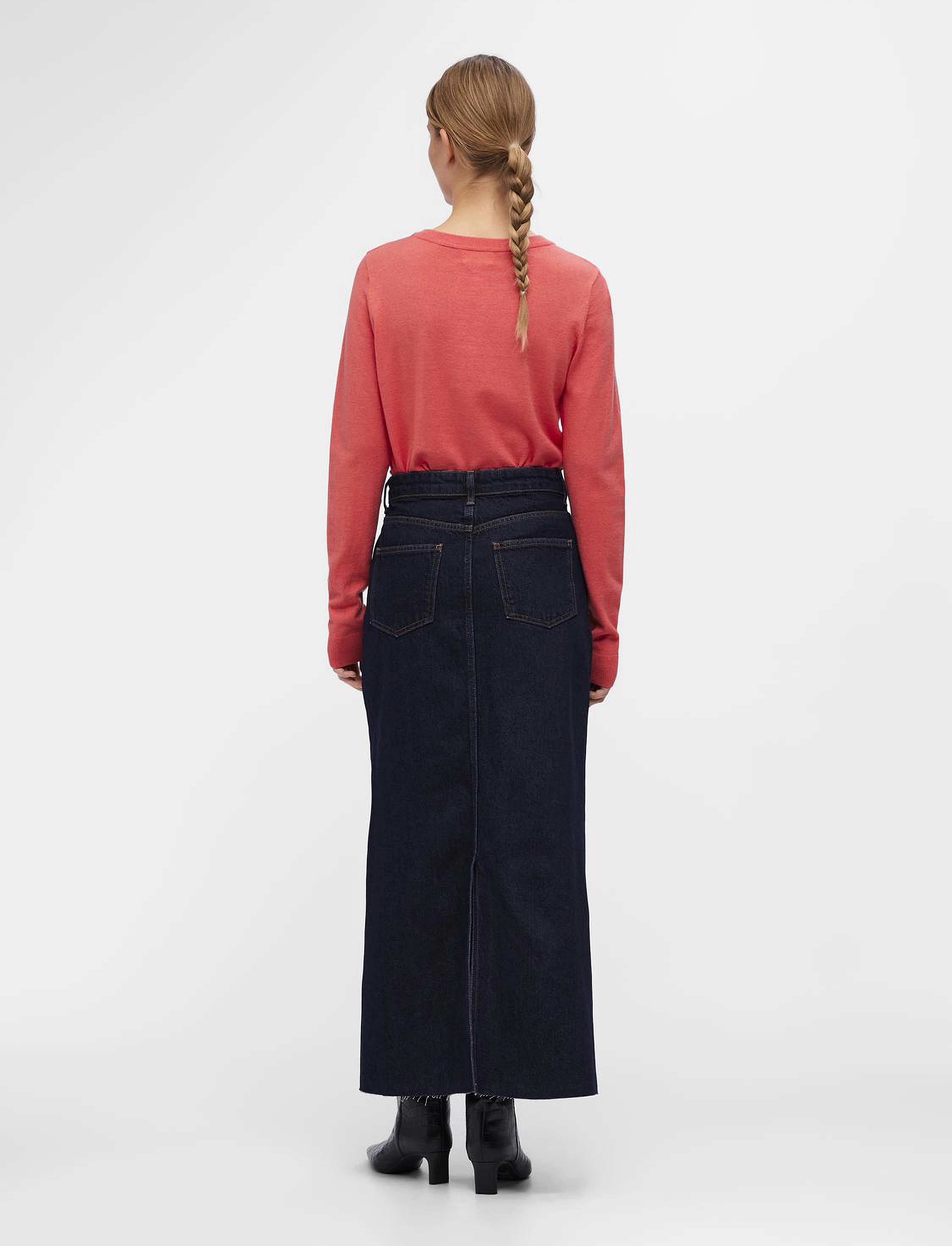 Object - OBJTHESS L/S O-NECK KNIT PULLOVER NOOS - pullover - georgia peach - 3