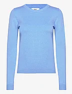 OBJTHESS L/S O-NECK KNIT PULLOVER NOOS - PROVENCE