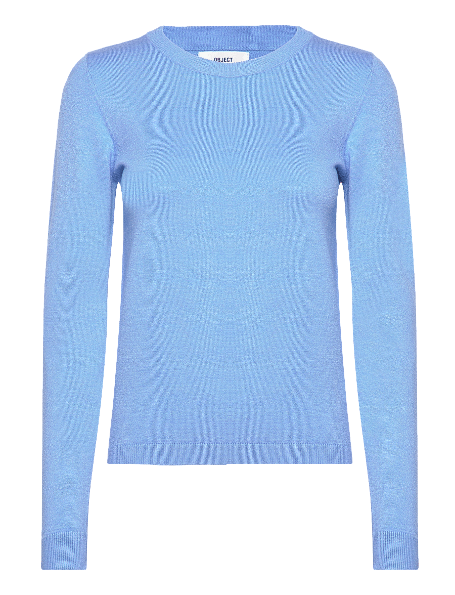 Object - OBJTHESS L/S O-NECK KNIT PULLOVER NOOS - pullover - provence - 1