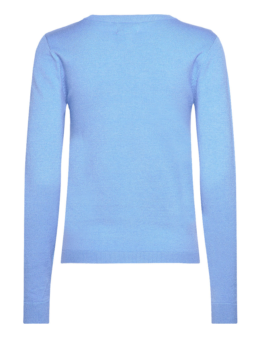Object - OBJTHESS L/S O-NECK KNIT PULLOVER NOOS - pullover - provence - 2