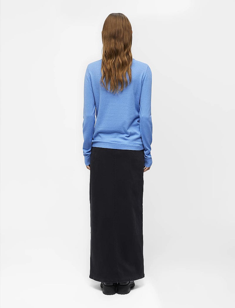 Object - OBJTHESS L/S O-NECK KNIT PULLOVER NOOS - sviitrid - provence - 3