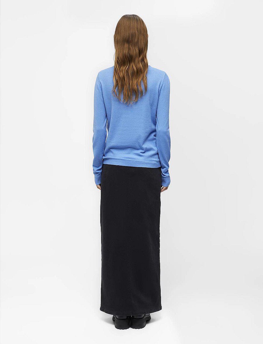 Object - OBJTHESS L/S O-NECK KNIT PULLOVER NOOS - pullover - provence - 3