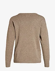 Object - OBJTHESS L/S V-NECK KNIT PULLOVER NOOS - truien - fossil - 1