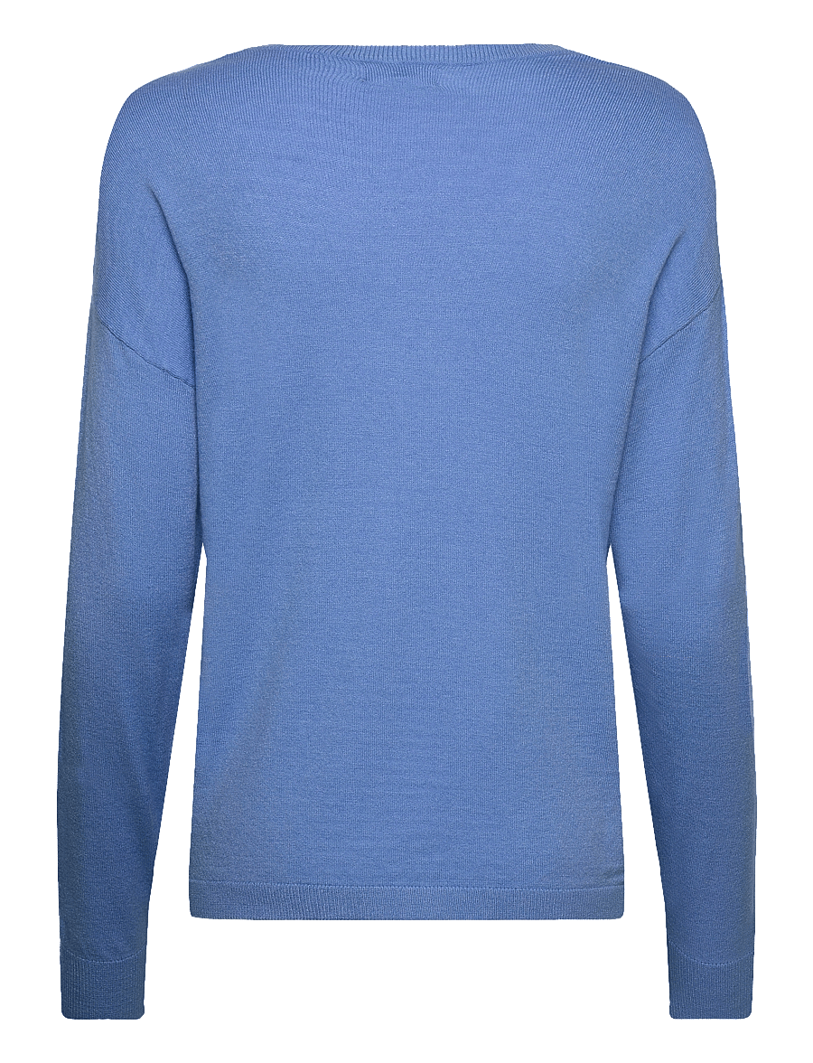 Object - OBJTHESS L/S V-NECK KNIT PULLOVER NOOS - pullover - provence - 2