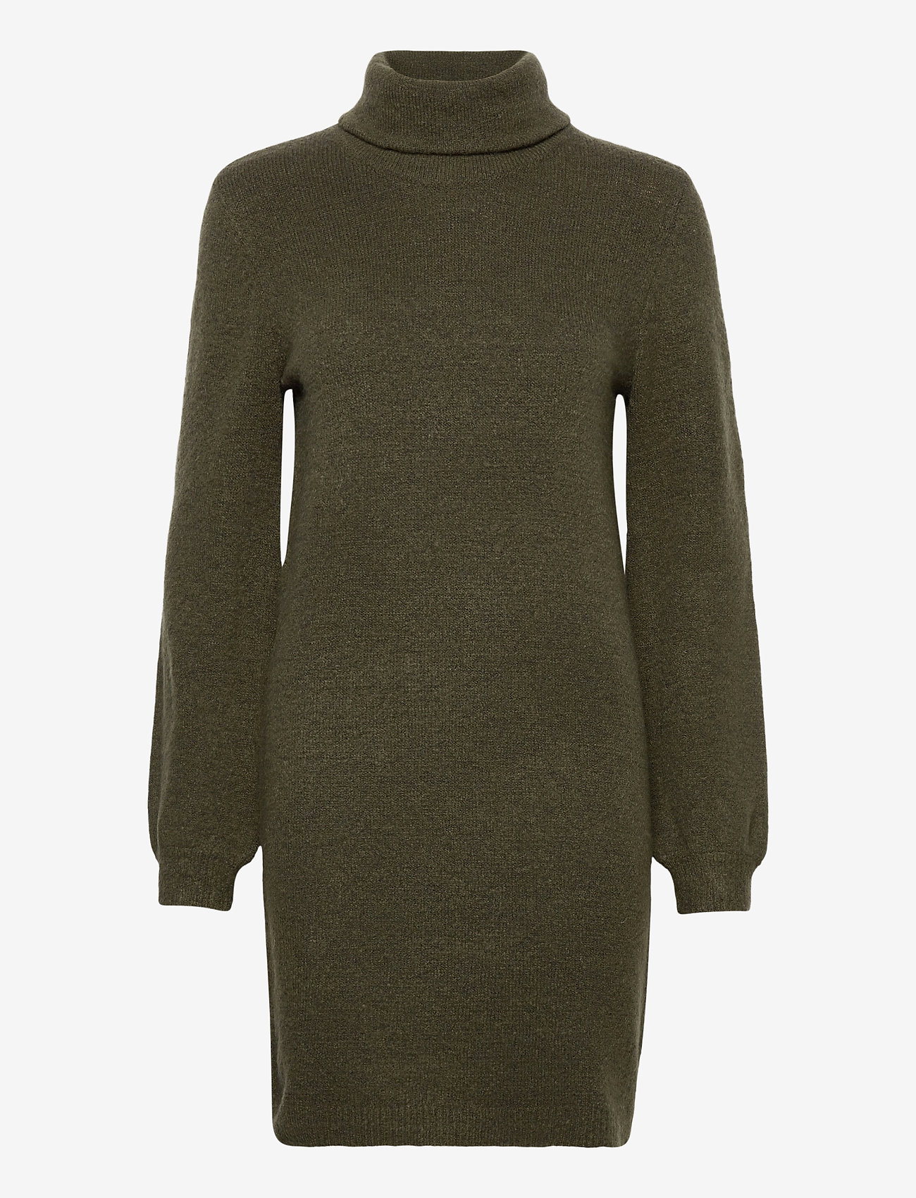 Object - OBJEVE NONSIA ROLLNECK KNIT DRESS - forest night - 0