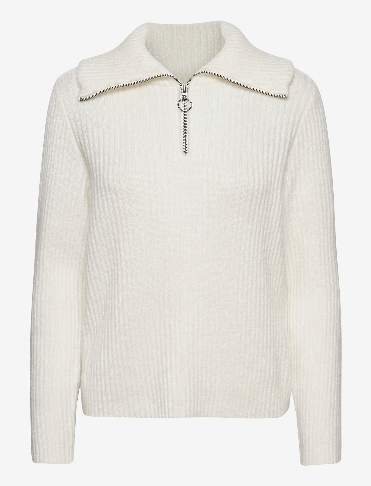 OBJRACHEL L/S KNIT PULLOVER - GARDENIA