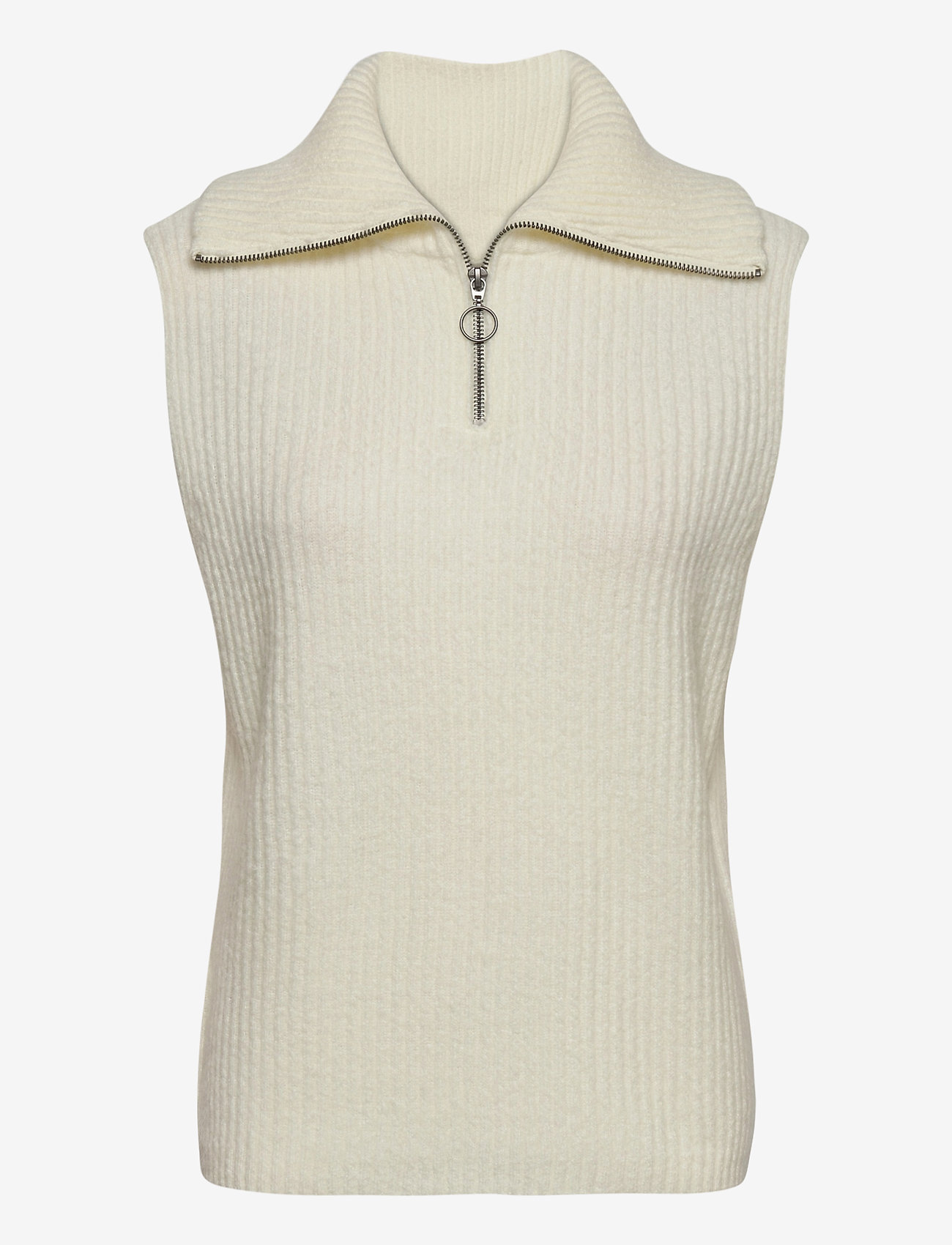 Object - OBJRACHEL S/L KNIT VEST - gardenia - 0