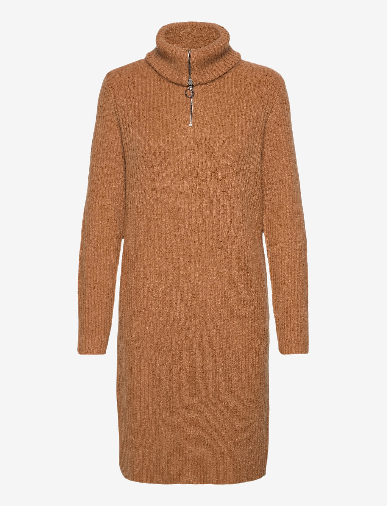 OBJRACHEL L/S KNIT DRESS - CHIPMUNK
