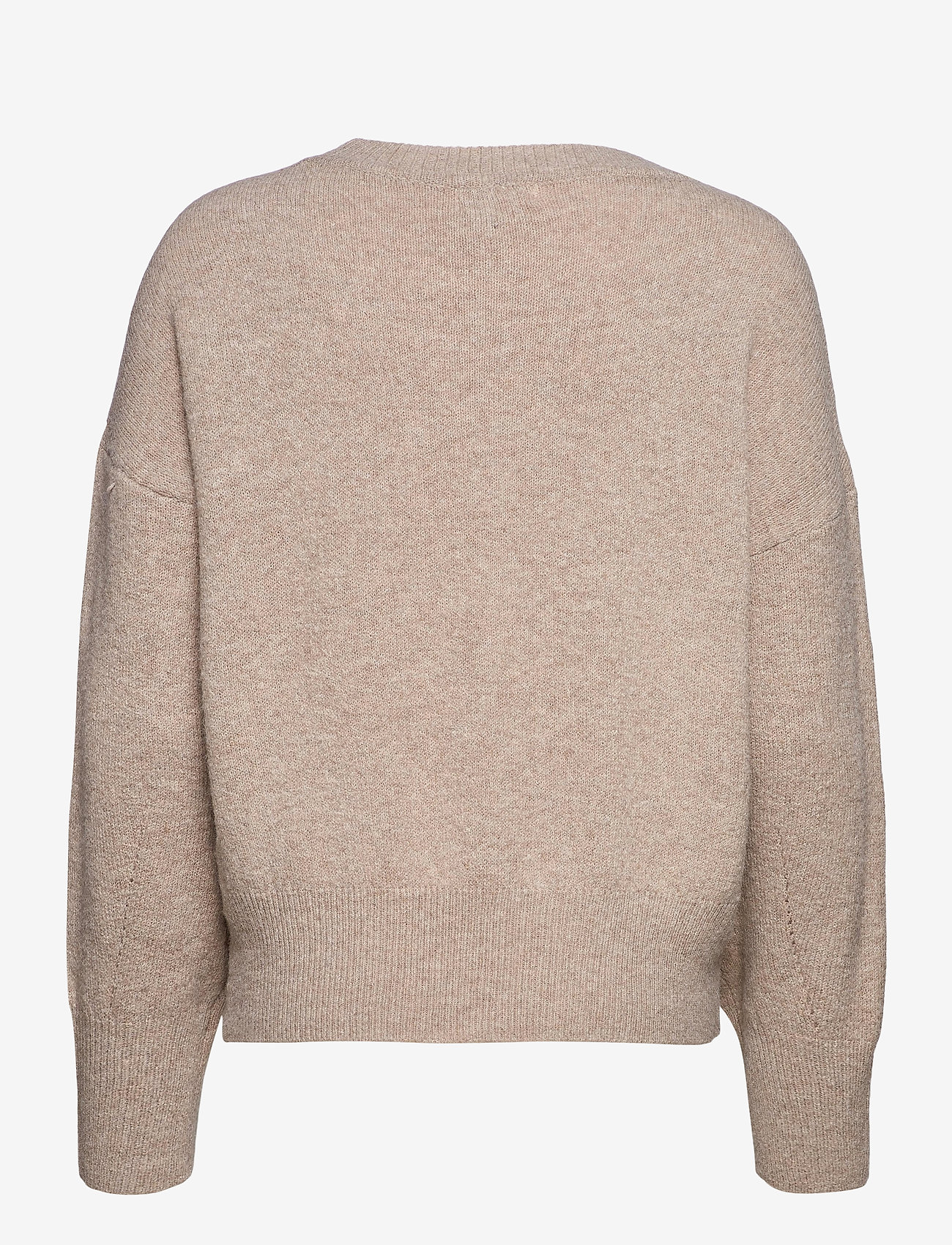 Object - OBJGLENDA L/S O-NECK KNIT PULLOVER A AU - humus - 1