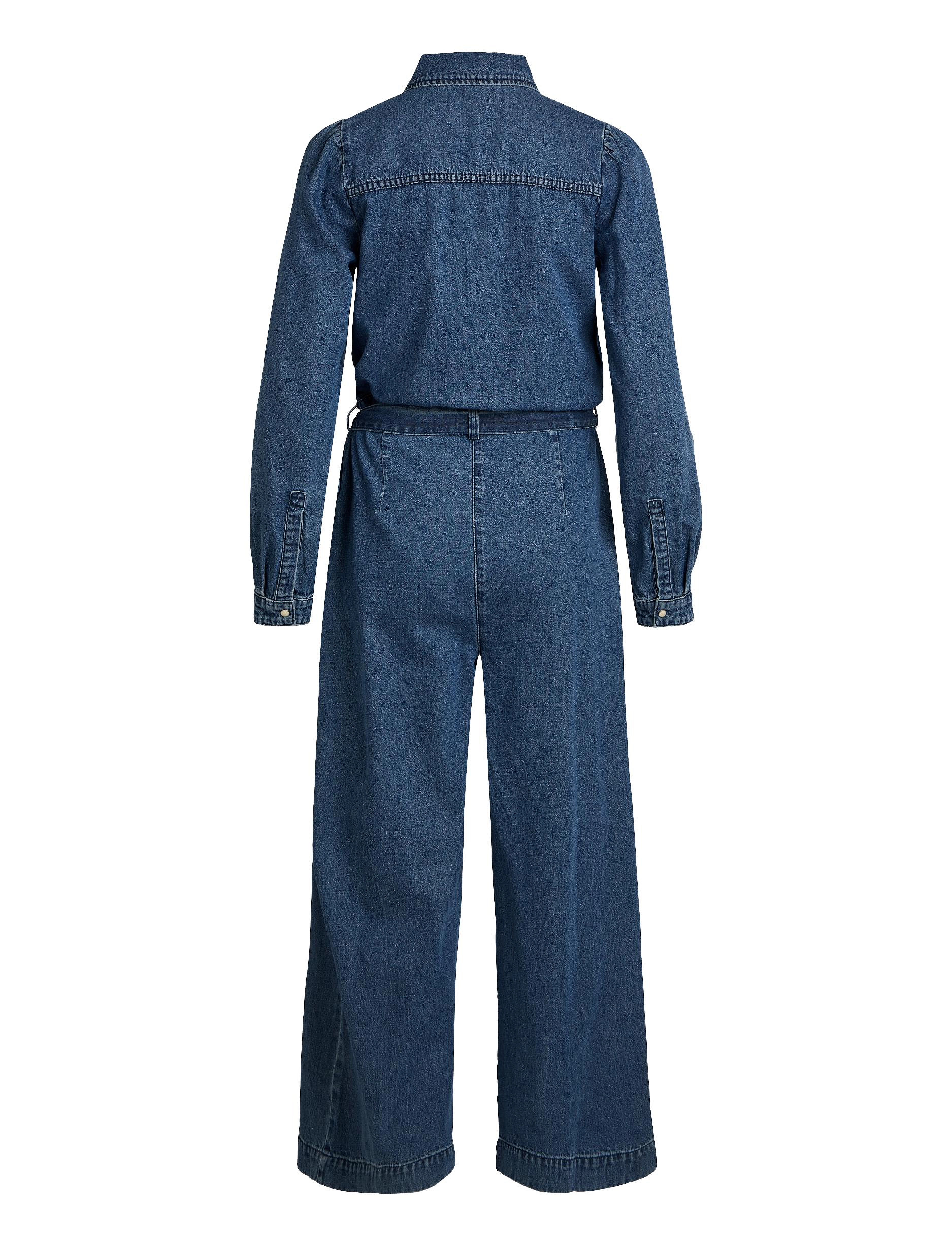 Object - OBJYVONNE DENIM JUMPSUIT REP - medium blue denim - 1