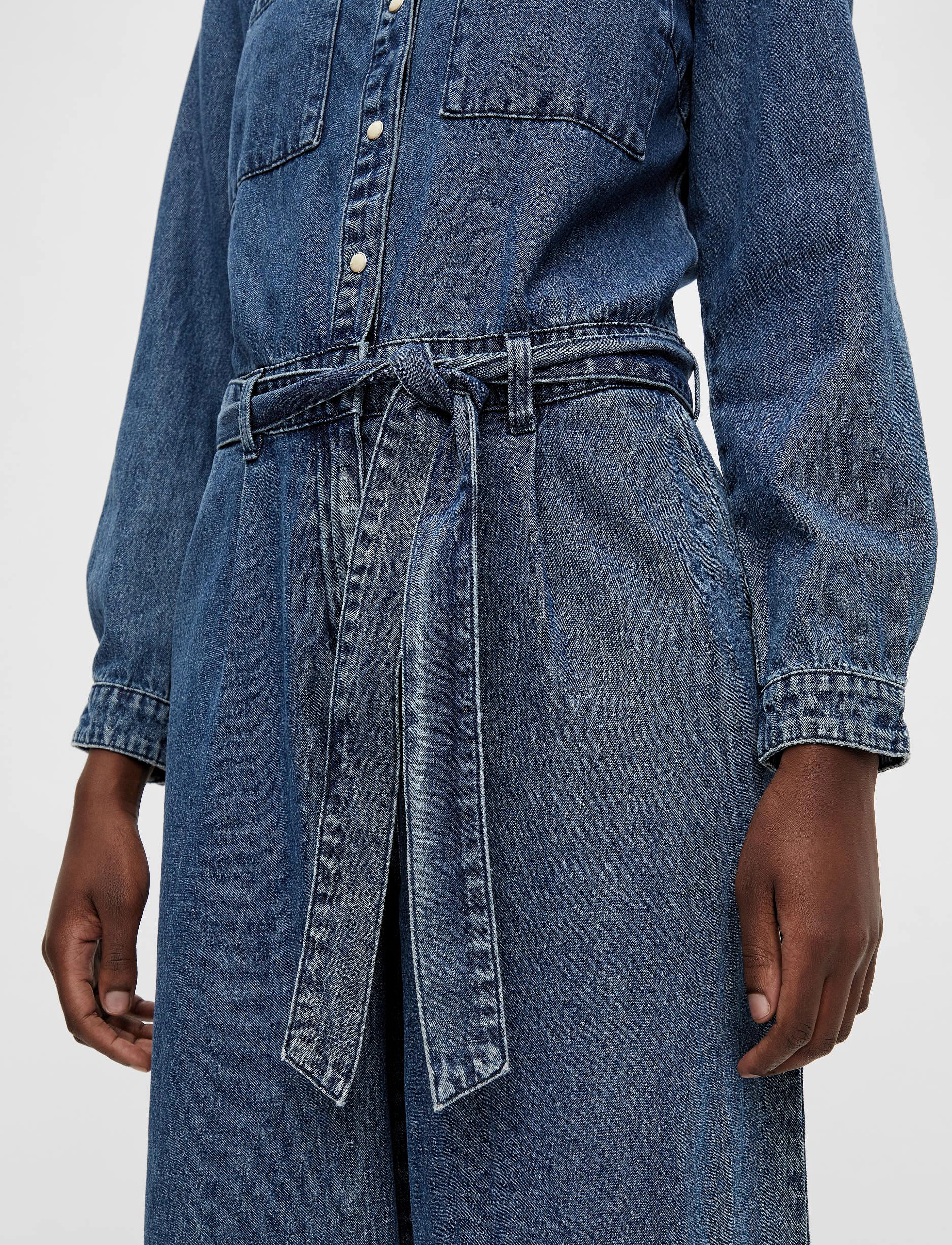 Object - OBJYVONNE DENIM JUMPSUIT REP - medium blue denim - 5