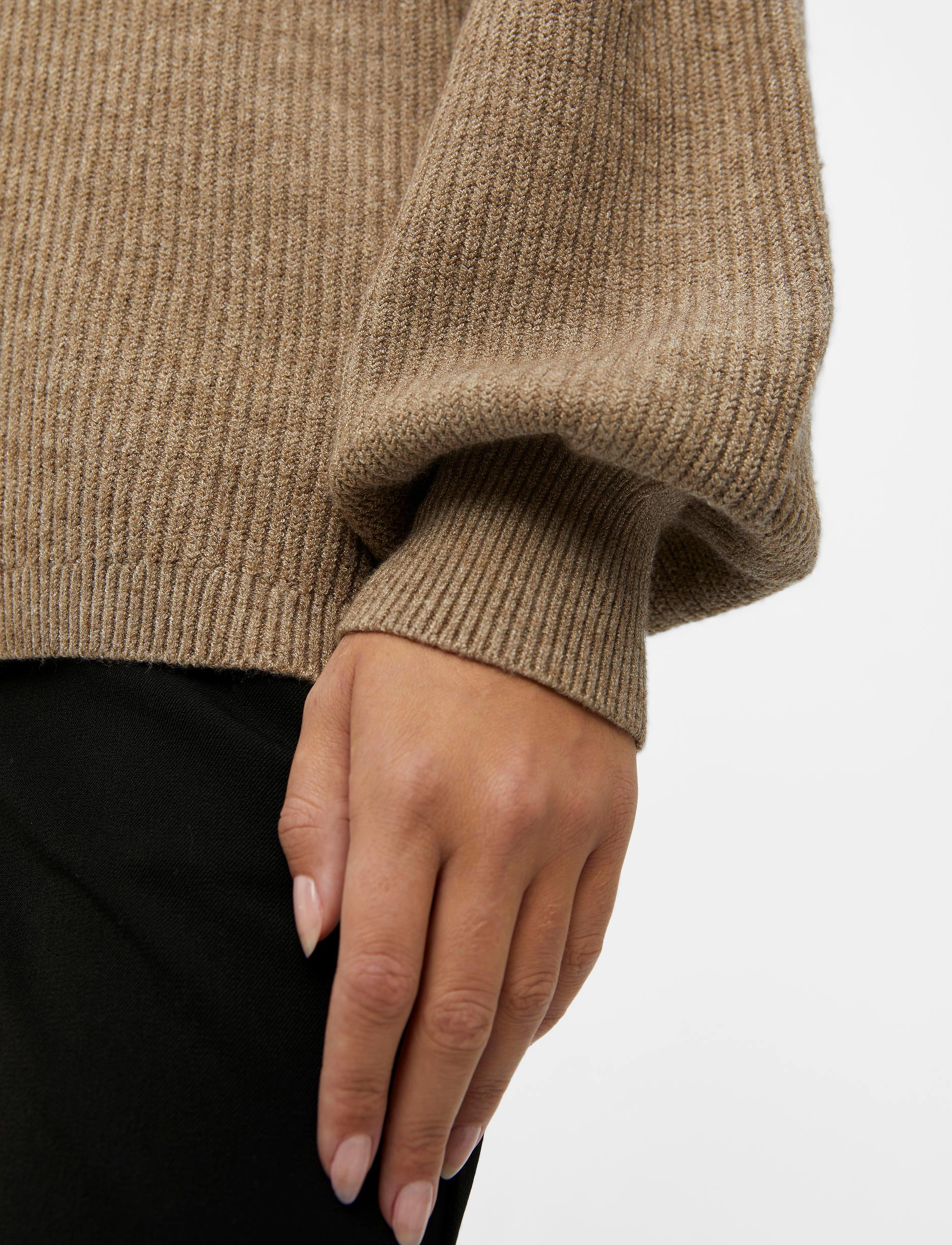 Object - OBJMALENA L/S KNIT PULLOVER - fossil - 5
