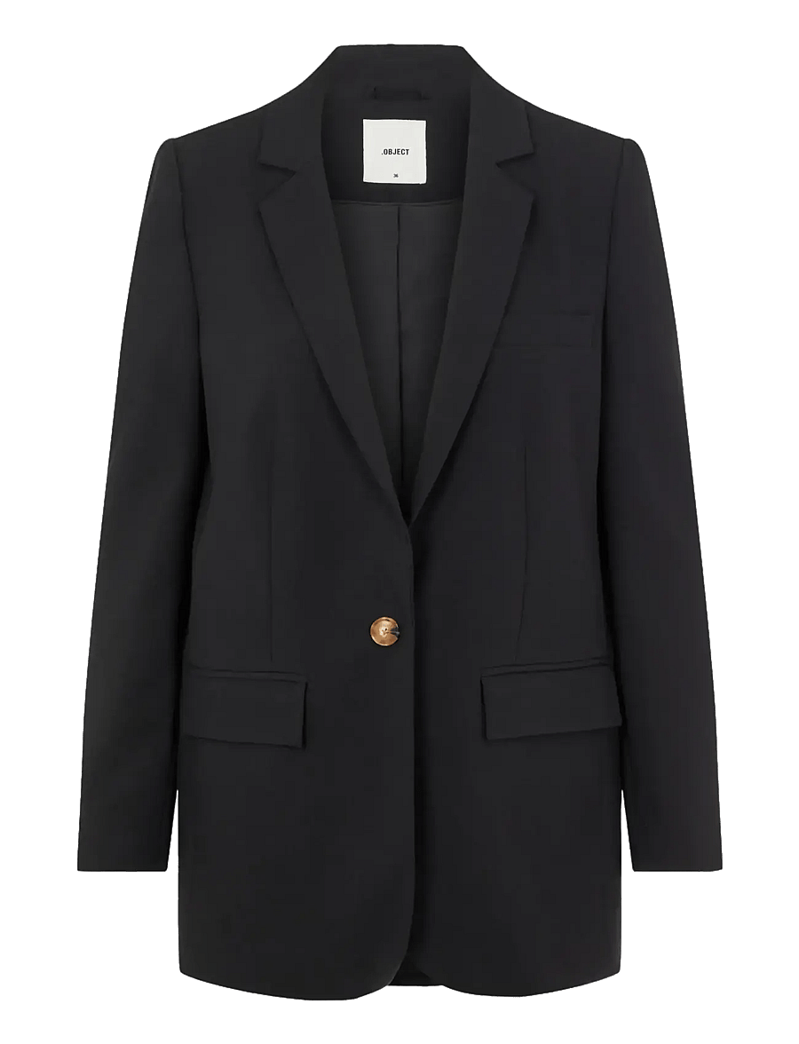 Object - OBJSIGRID L/S BLAZER NOOS - Žaketes ar vienrindas pogājumu - black - 1
