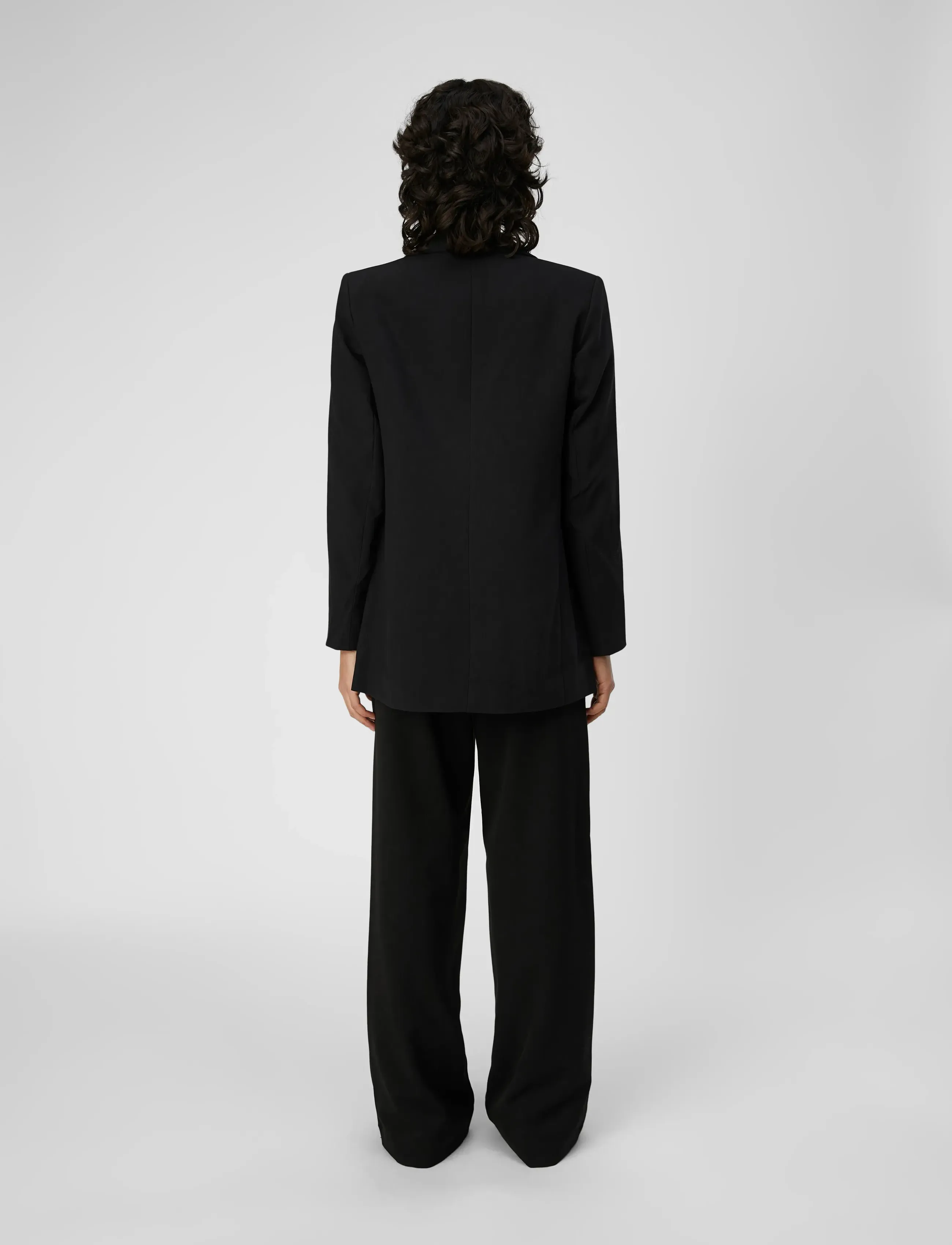Object - OBJSIGRID L/S BLAZER NOOS - Žaketes ar vienrindas pogājumu - black - 3