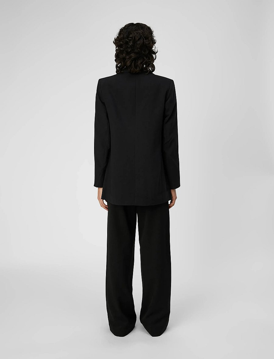Object - OBJSIGRID L/S BLAZER NOOS - Žaketes ar vienrindas pogājumu - black - 3