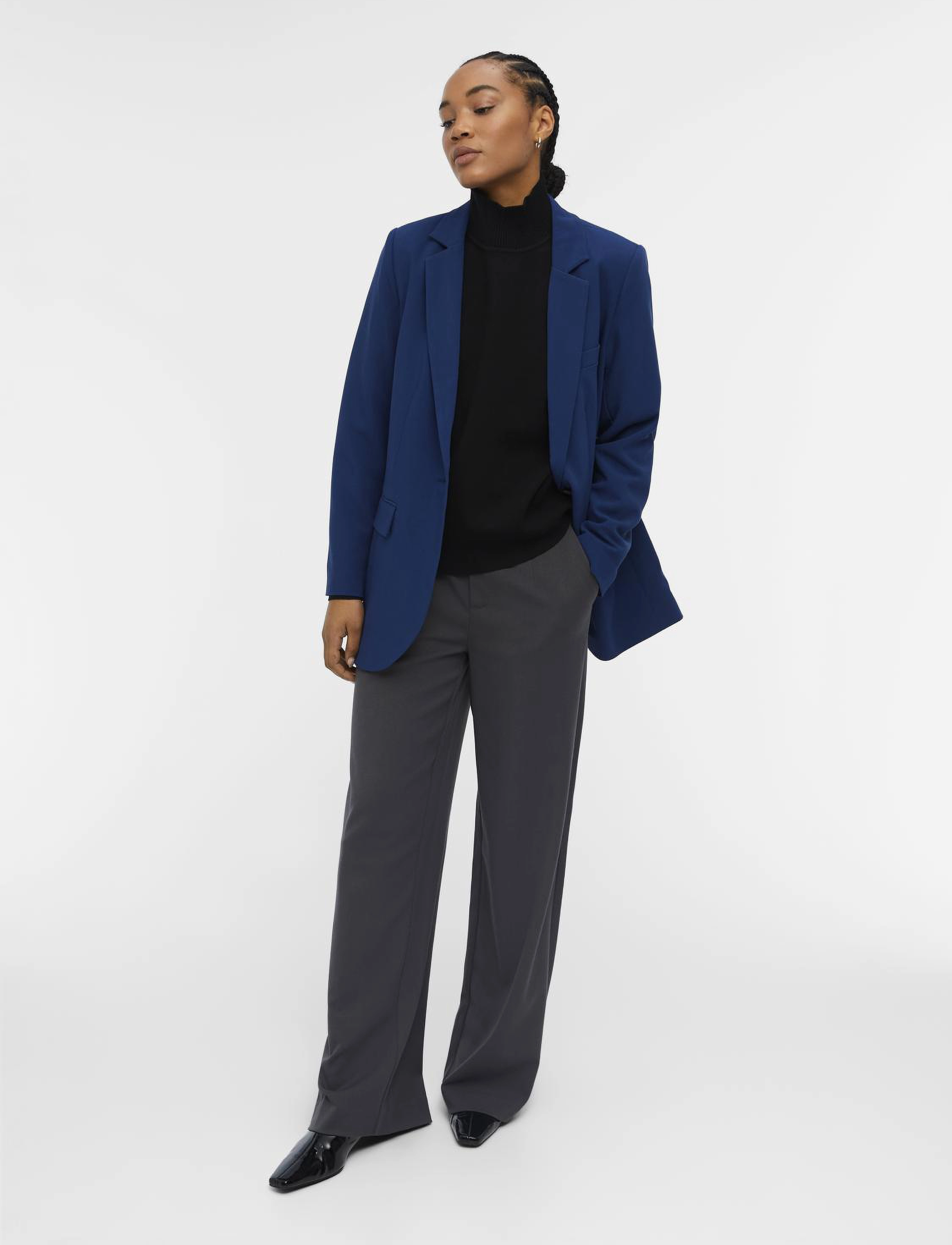 Object - OBJSIGRID L/S BLAZER NOOS - festklær til outlet-priser - estate blue - 3