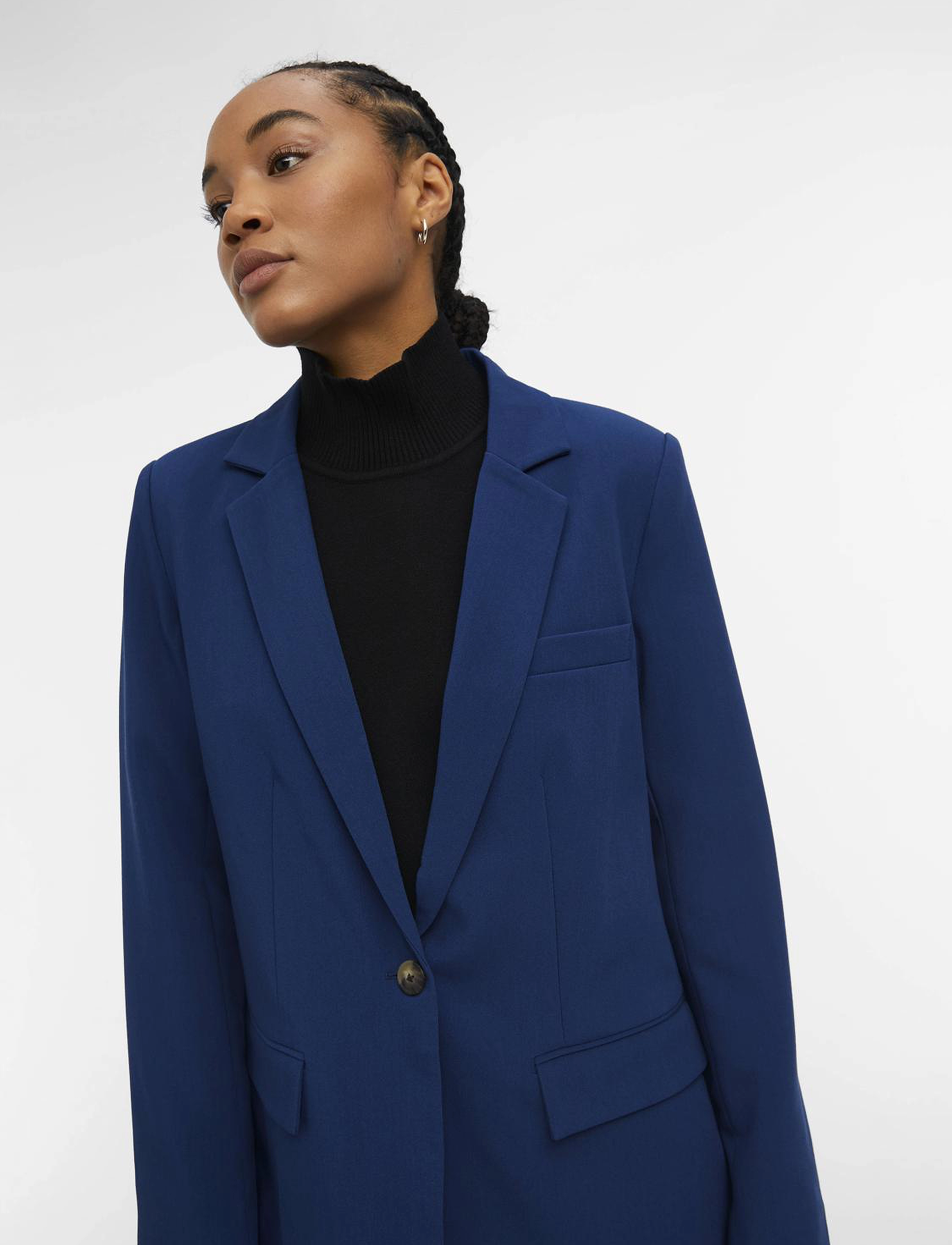 Object - OBJSIGRID L/S BLAZER NOOS - festklær til outlet-priser - estate blue - 4