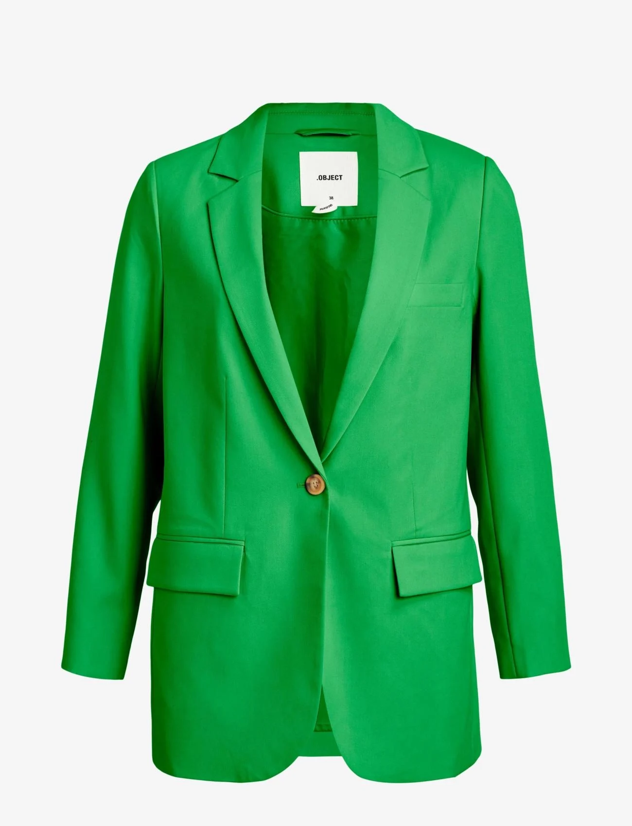 Object - OBJSIGRID L/S BLAZER NOOS - vakarėlių drabužiai išparduotuvių kainomis - fern green - 0