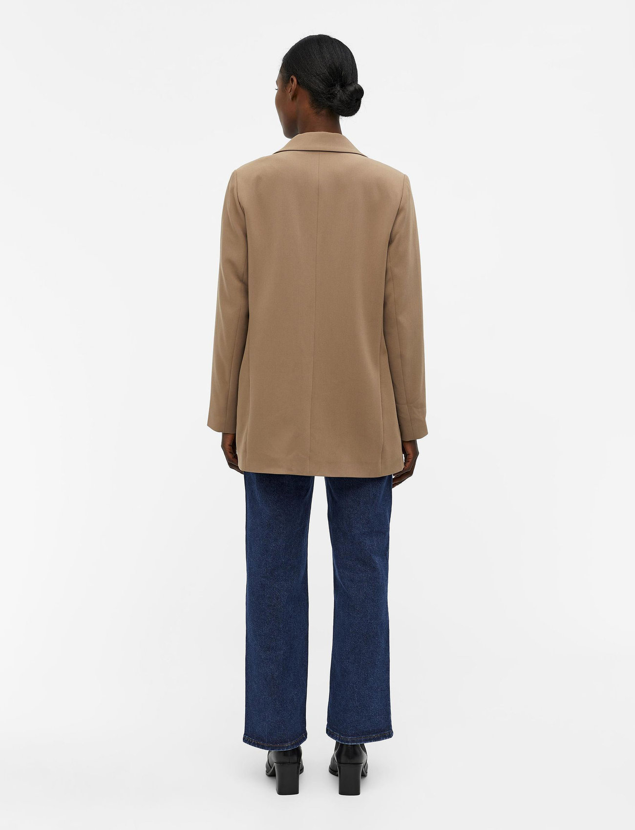 Object - OBJSIGRID L/S BLAZER NOOS - enkeltradede blazere - fossil - 3