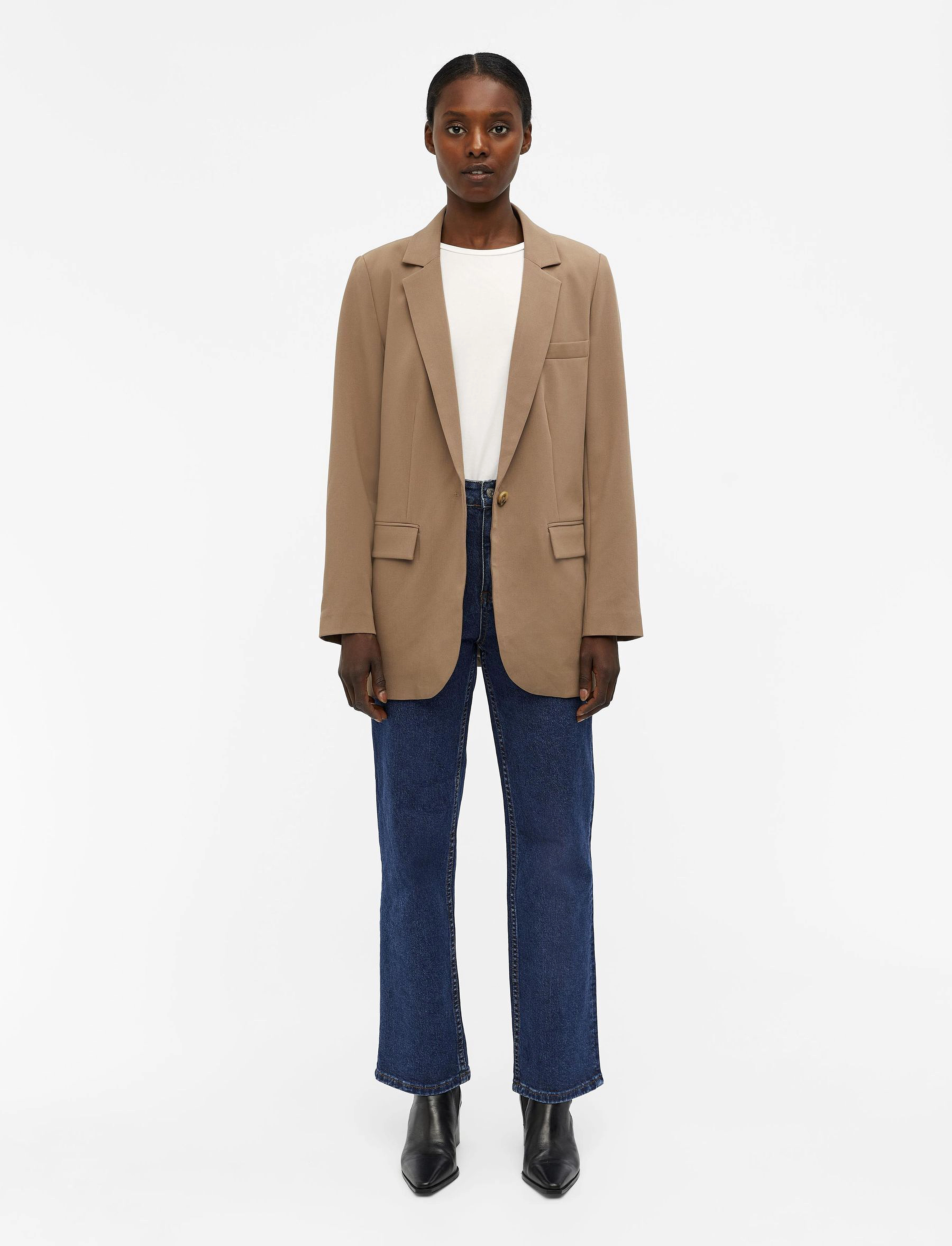 Object - OBJSIGRID L/S BLAZER NOOS - einreihige blazer - fossil - 4
