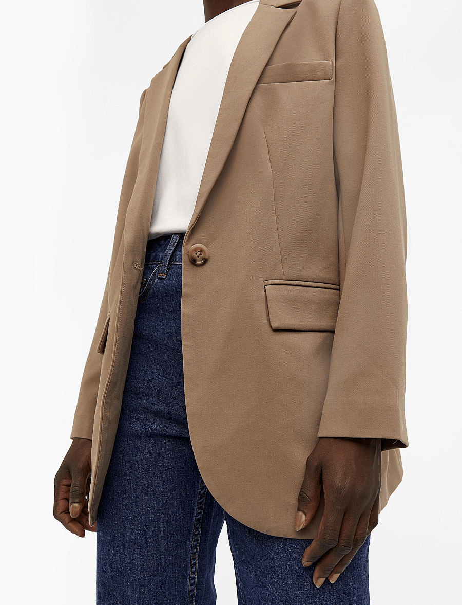 Object - OBJSIGRID L/S BLAZER NOOS - einreihige blazer - fossil - 5