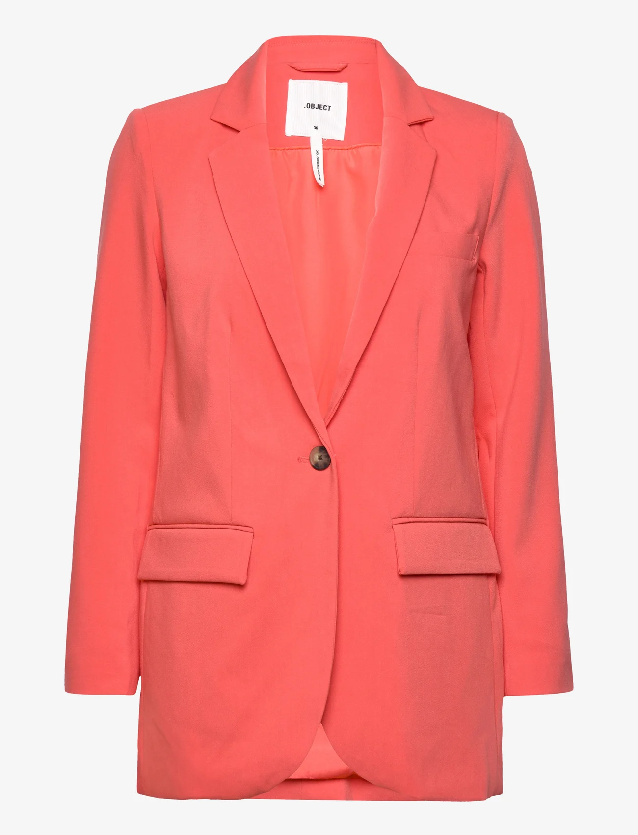 Object - OBJSIGRID L/S BLAZER NOOS - party wear at outlet prices - hot coral - 0