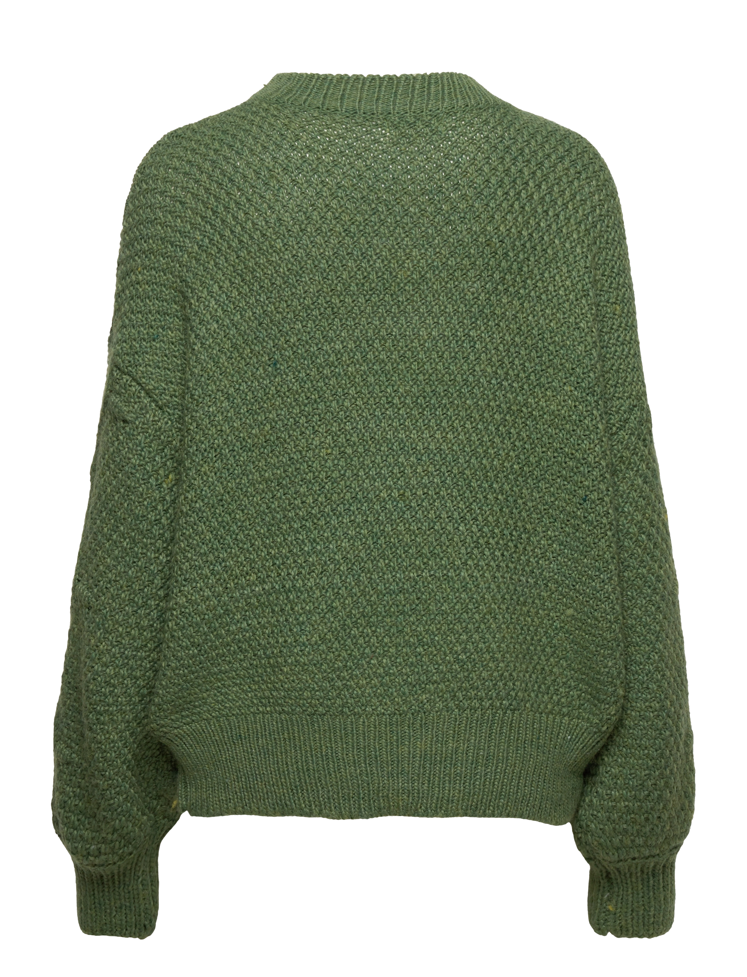 Object - OBJKAMMA CABLE KNIT PULLOVER NOOS - artichoke green - 1