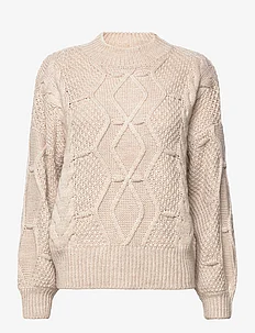 OBJKAMMA CABLE KNIT PULLOVER NOOS, Object