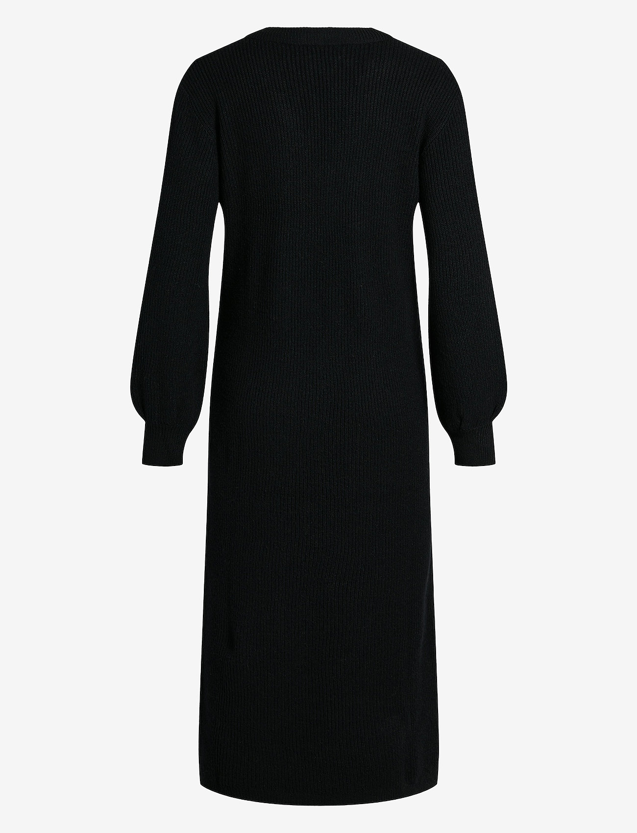 Object - OBJMALENA L/S KNIT DRESS NOOS - stickade klänningar - black - 2