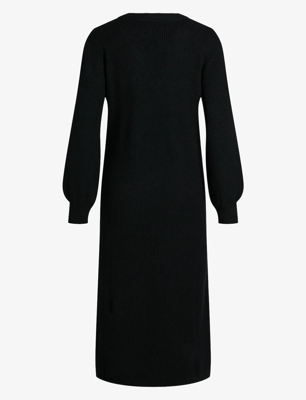 Object - OBJMALENA L/S KNIT DRESS NOOS - knitted dresses - black - 2