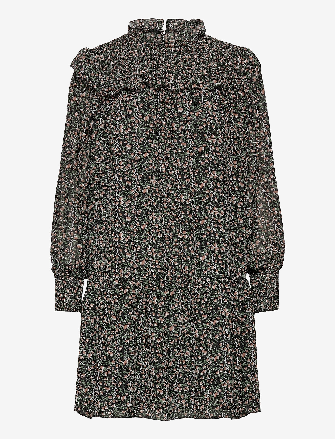 Object - OBJASTA ARYA L/S SMOCK DRESS A LMT - black - 0