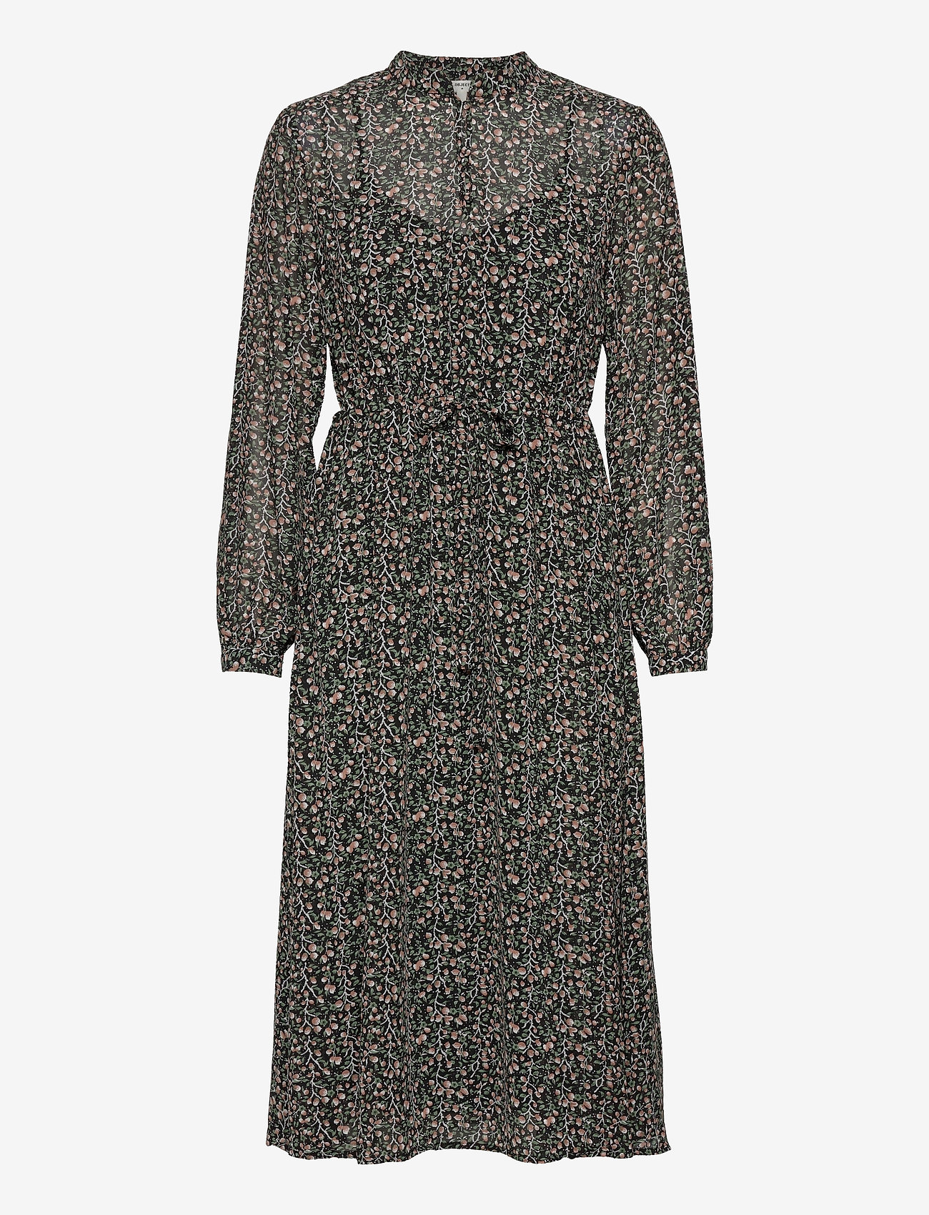 Object - OBJASTA MILA L/S DRESS A LMT - black - 0
