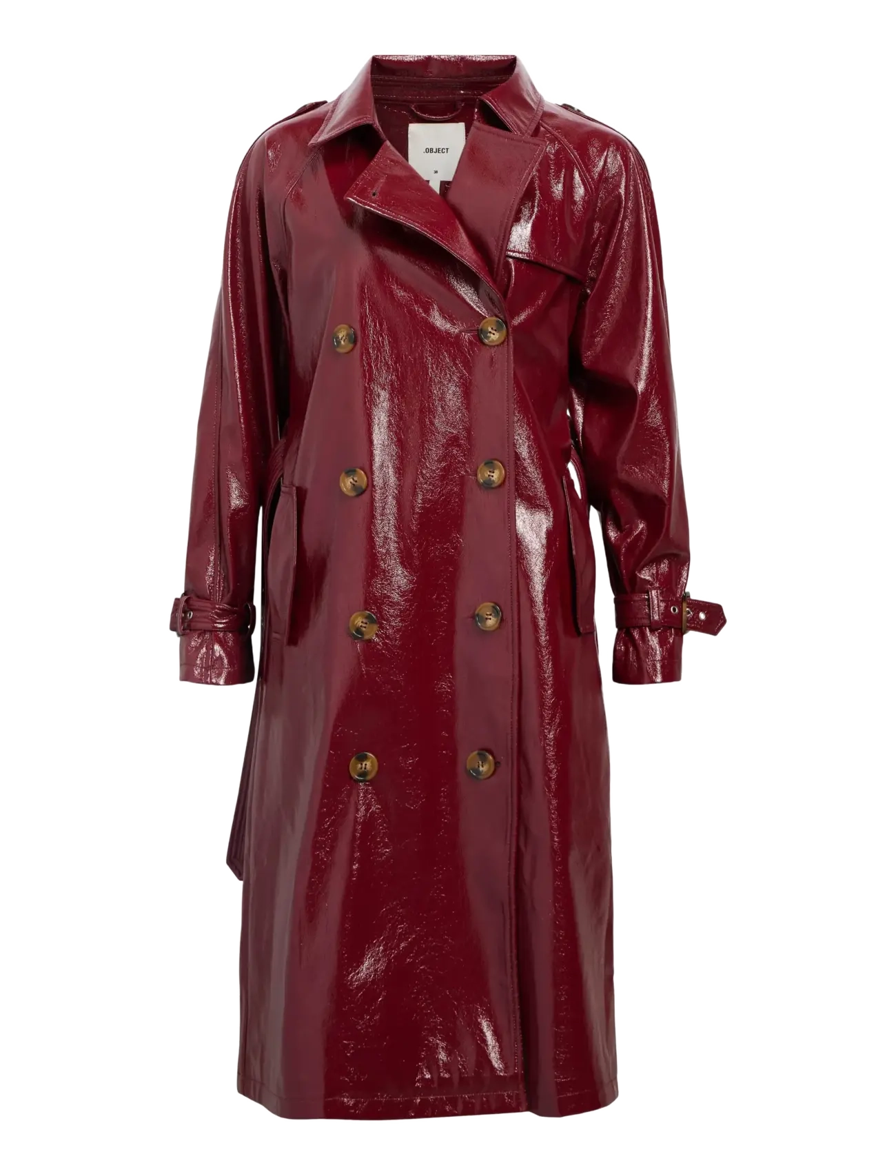 OBJECT Objerika Trench Mantel A Rep Burgundy - 40 - Damen
