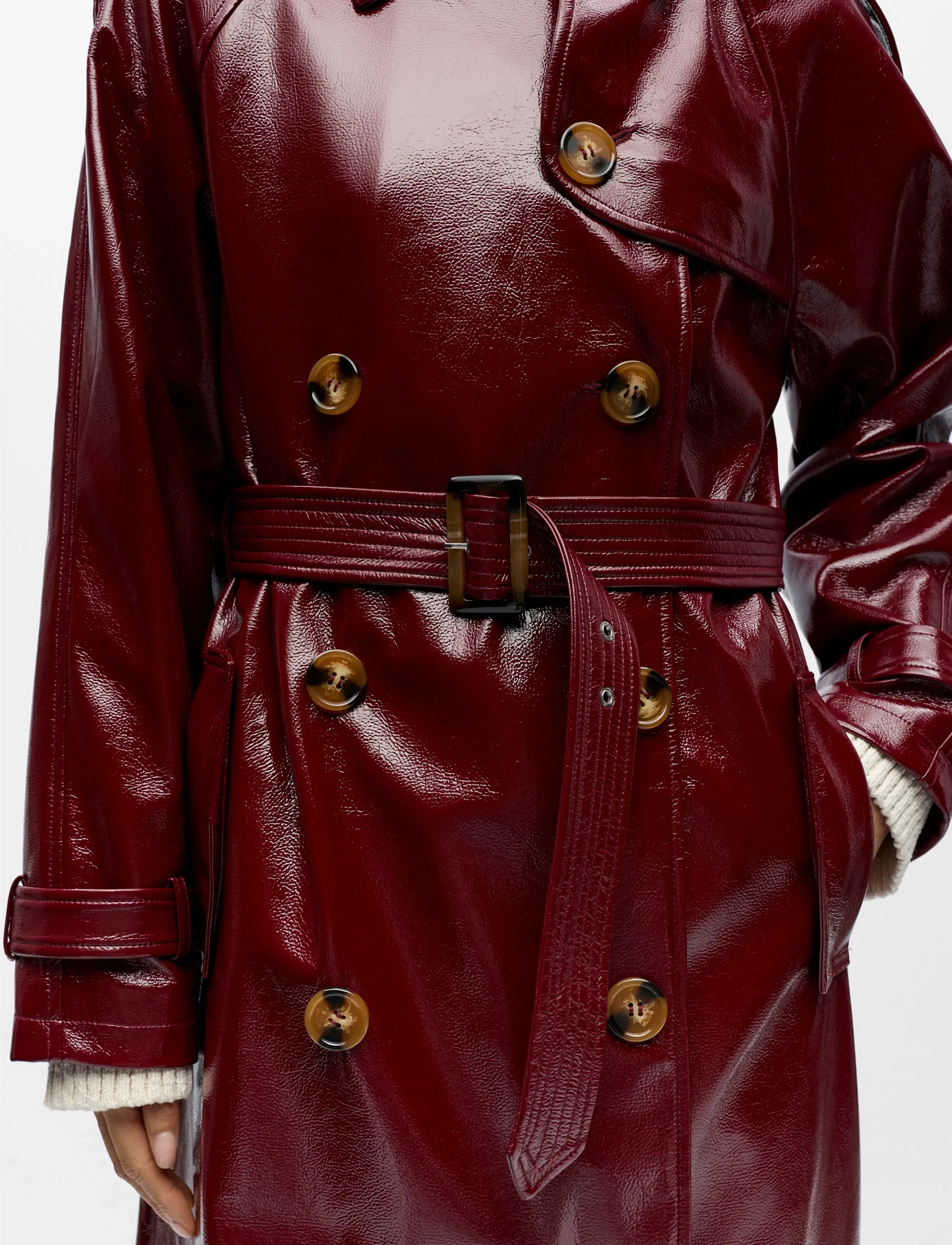 Object - OBJERIKA TRENCH COAT A REP - ytterkläder - cabernet - 4