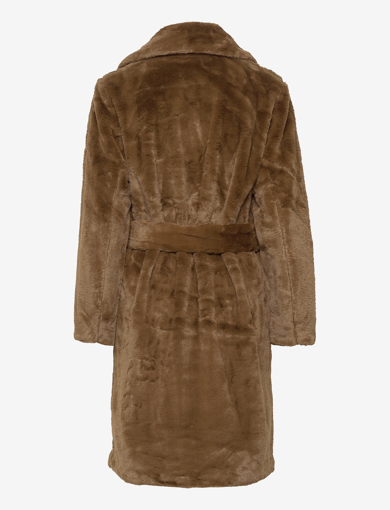 Object - OBJTILLY LONG FAUX FUR JACKET PB10 - sepia - 1