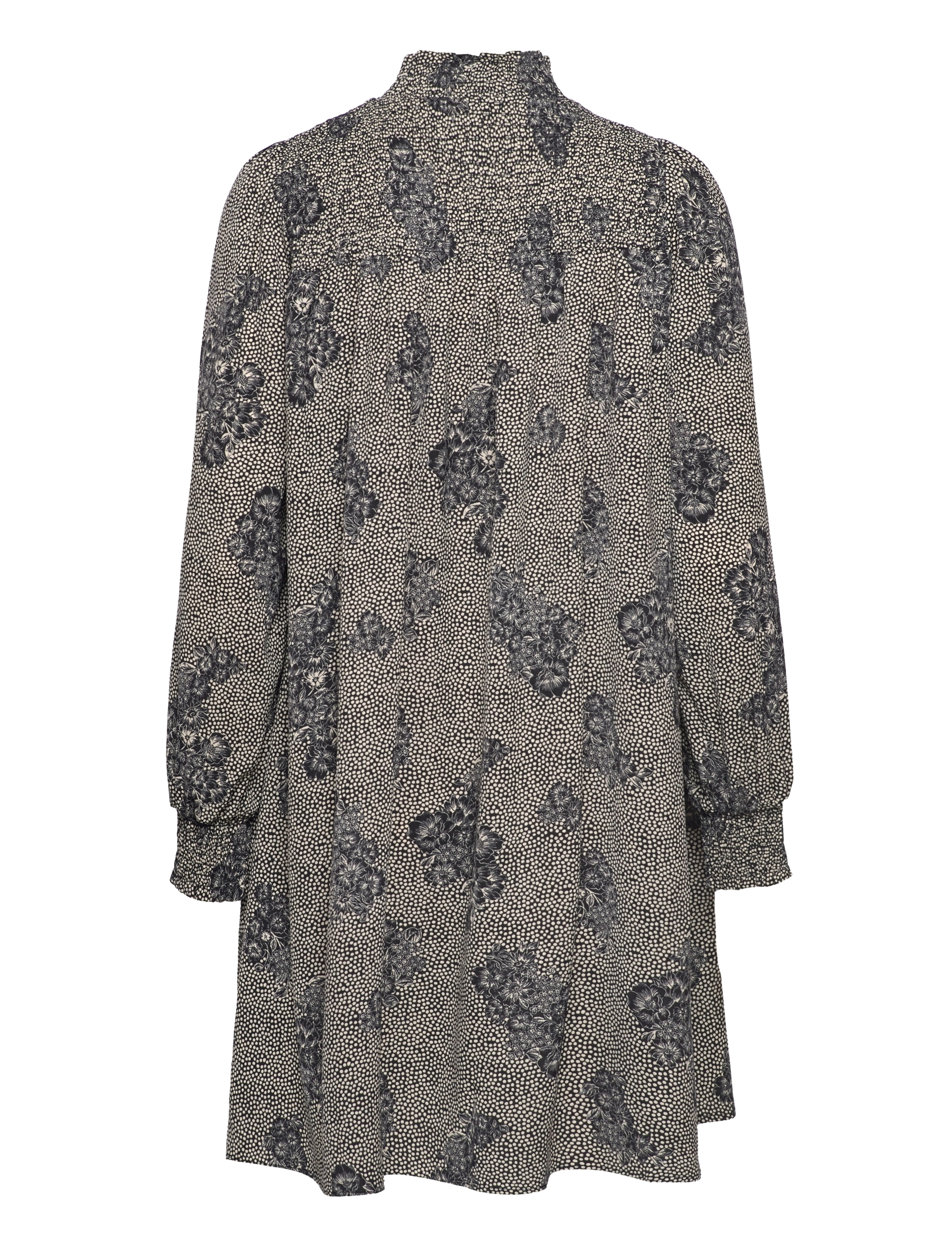 Object - OBJEVELYN L/S SHORT DRESS REP - korte kjoler - black - 2